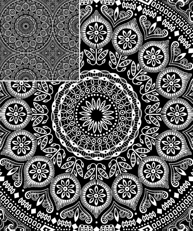 Original 3 Cats Fabric C/W06 Black 90cm