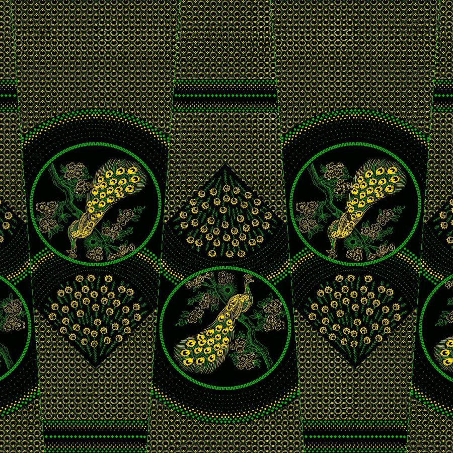 Original 3 Cats Fabric C/W19 Bottle Green 90cm