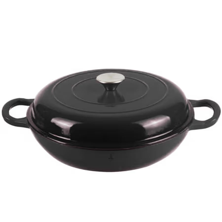 Cast Iron Saucepan 30cm Enamel Black CH1453