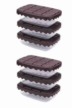 Sun Plast Choco Box Chocolate Storage Container Set of 3 SC-4275 (7985687494745) (7985689428057)
