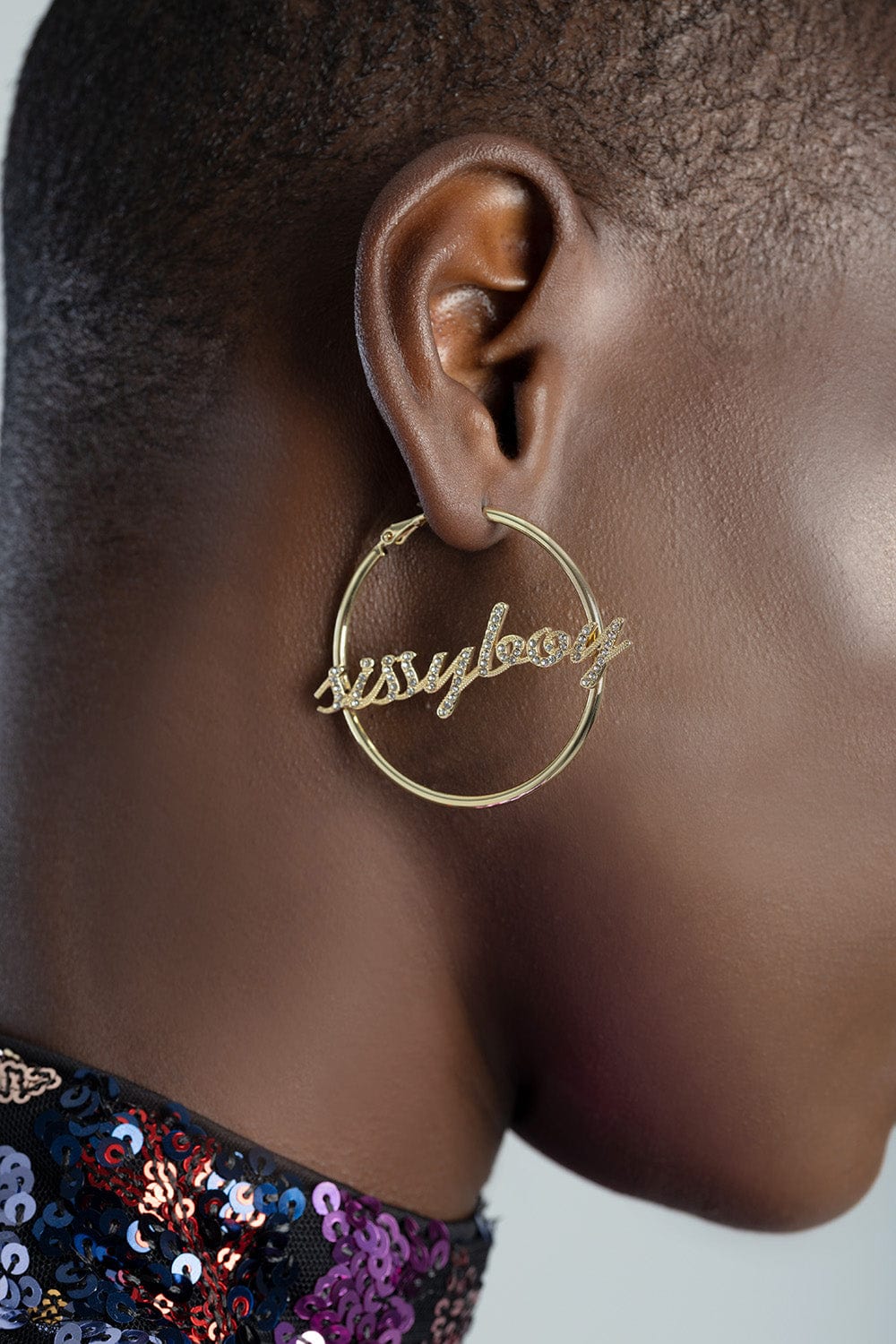 Sissy Boy Earrings GOLD Sissy Boy Hoop Earrings Gold (7180649955417)