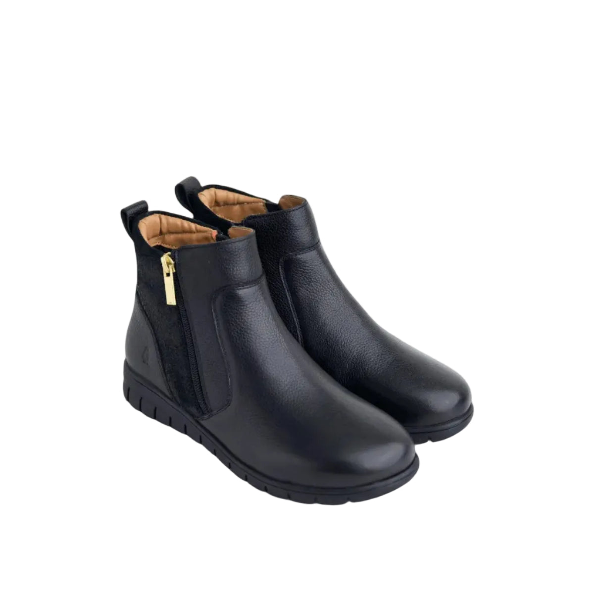 Hush Puppies Ladies Leather Ankle Boot Aurelia  Black HPL01495BKBK