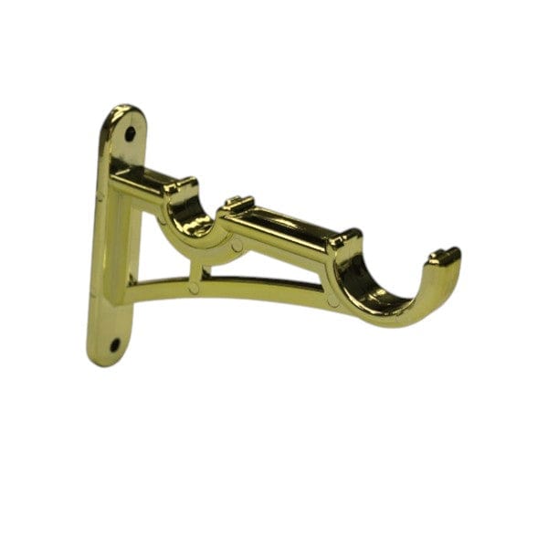 Papini Curtain Accessories Brass Brackets Omega PVC Collection 25 / 16 mm Pack Of 2