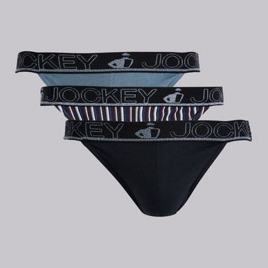 Jockey 3 Pack Stripe Tanga MTA700203.