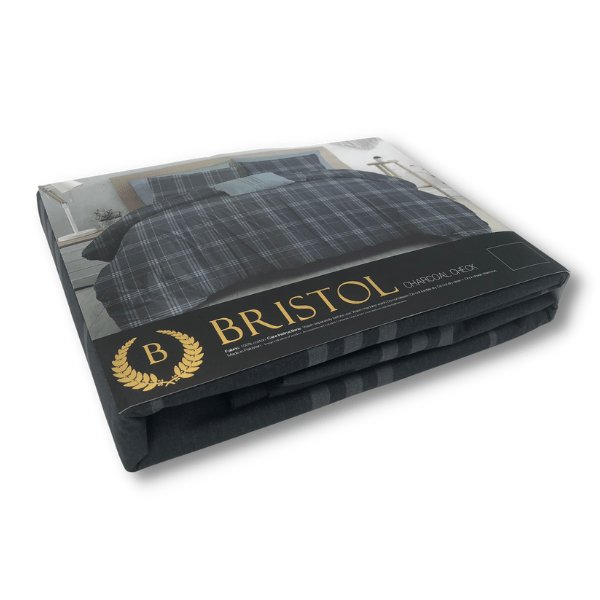 Bristol Duvet Cover Bristol Charcoal Check Duvet Cover Set (4739738763353)