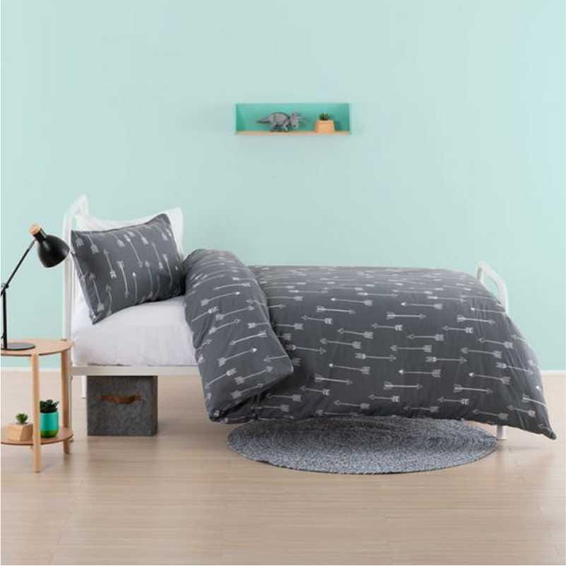 Linen House Duvet Cover Single Linen House Grey Arrows Duvet Cover Set (4397937786969)