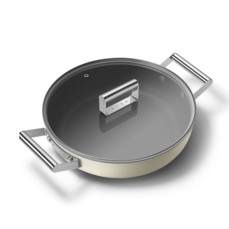 smeg POTS Smeg 28CM 50's Style Cookware Deeppan CKFD2811CRM (7062051586137)