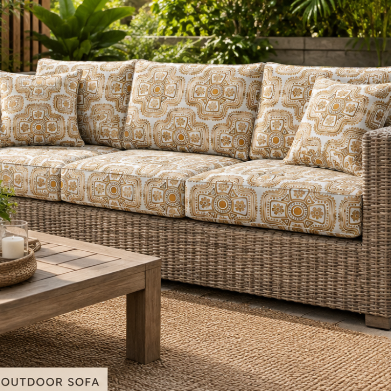 Fabric Bahamas Printed Waterproof Canvas Outdoor Sarita Stone 150 cm cm