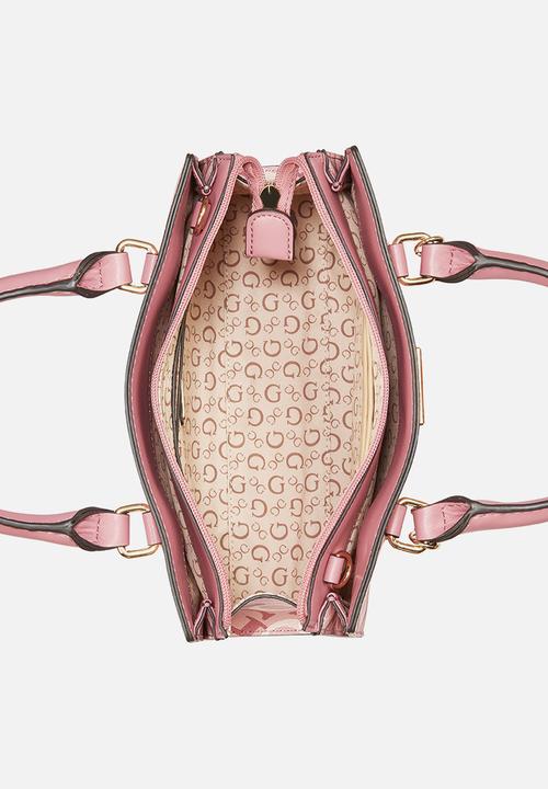 Guess Bandera Satchel-Pink (7991178035289)