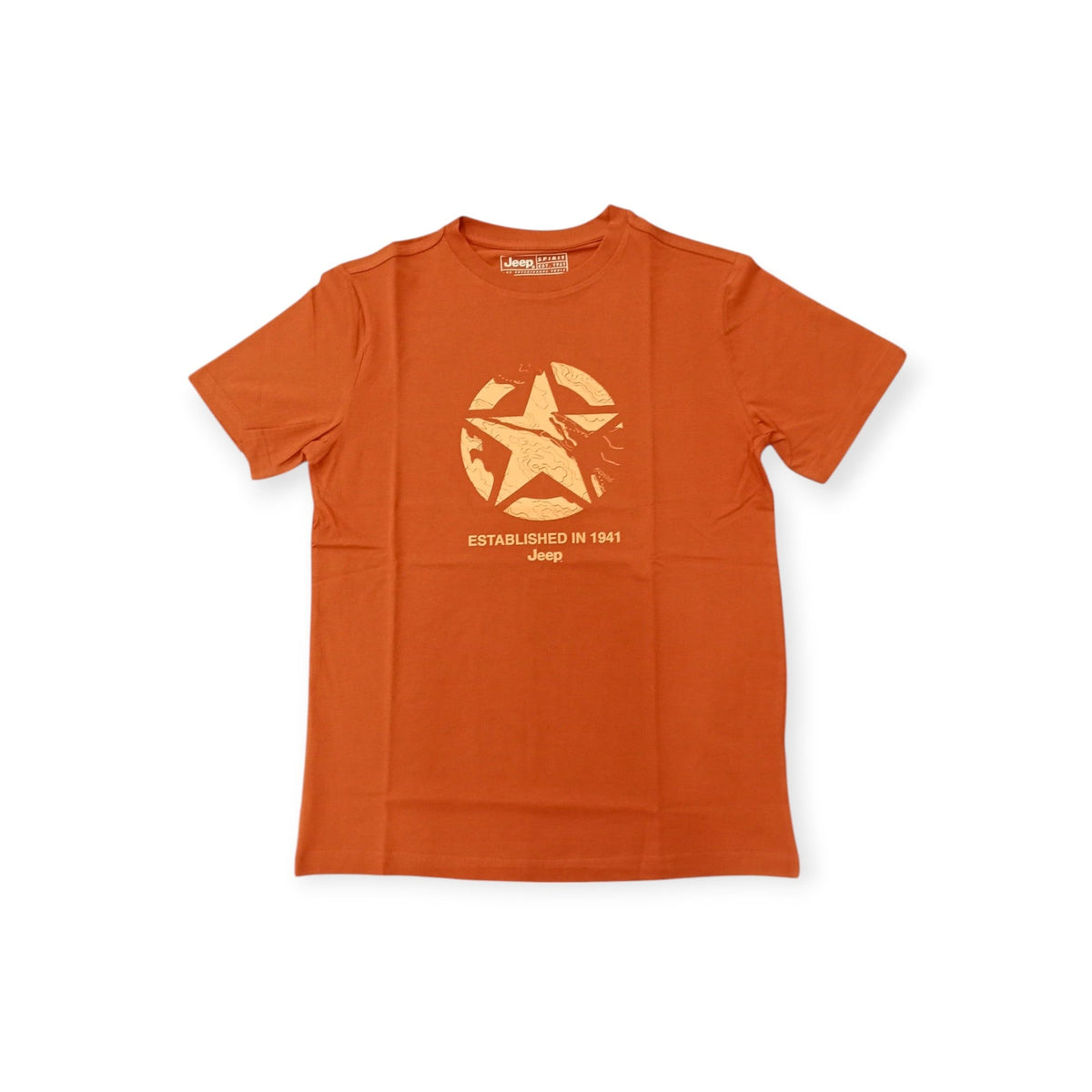 Jeep T Shirt Jeep Icon Tee Short Sleeve Rust