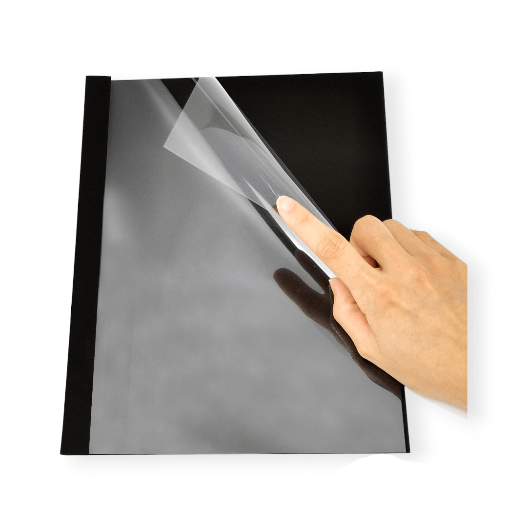Stationary Tech & Office Thermal Binding Covers A4 20MM Black Sheets 60 Pack (7335605698649)