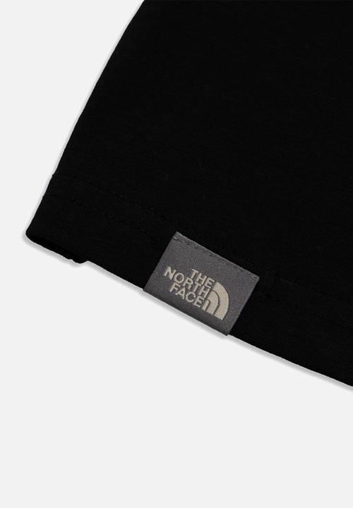 The North face T Shirt The North Face short sleeve rust 2 tee - tnf black & led yellow (7504242770009)