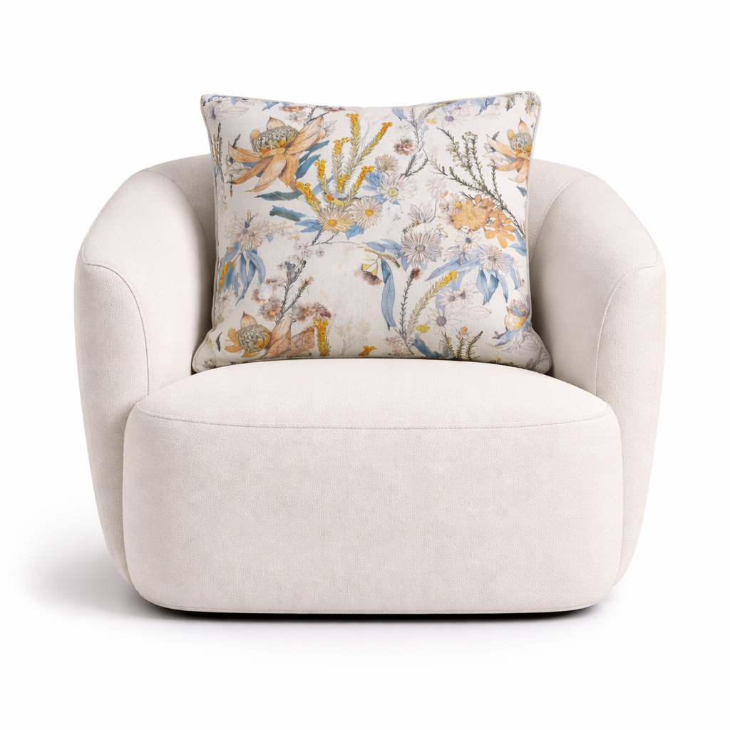 Fabric Printed Upholstery Floral Carlington 140 cm.