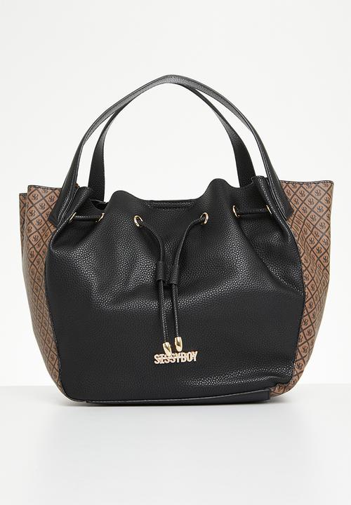 Sissyboy Handbag SissyBoy Ladies Printed Shopper Brown Bag (7290526662745)