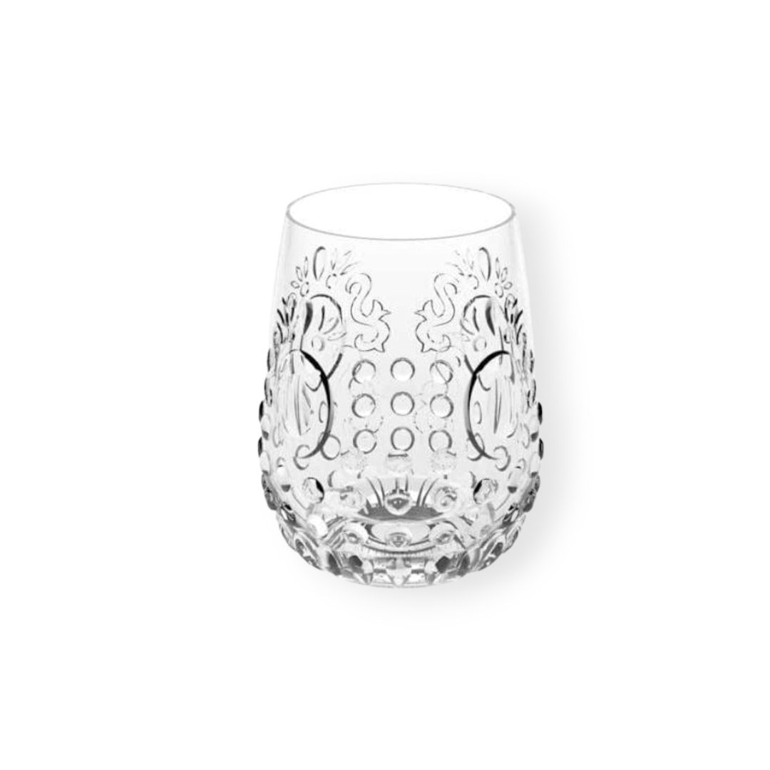 BORGONOVO GLASS Borgonovo Baroque Stemless 490ml Set Of 6 (4752462381145)