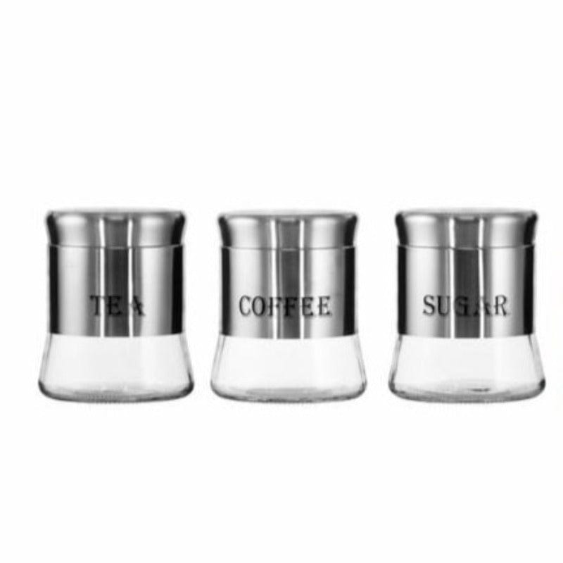 Regent CANISTER Regent Glass Canister 3 piece Set (4653415628889)