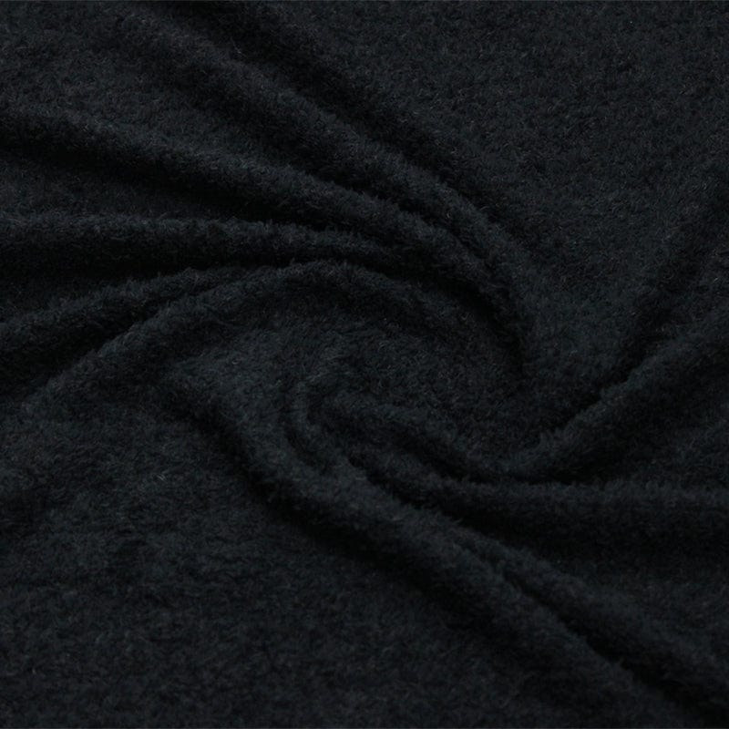 SKIMS FABRIC Dress Fabrics Black Boucle Knit Fabric Camel 150 cm (6562292858969)