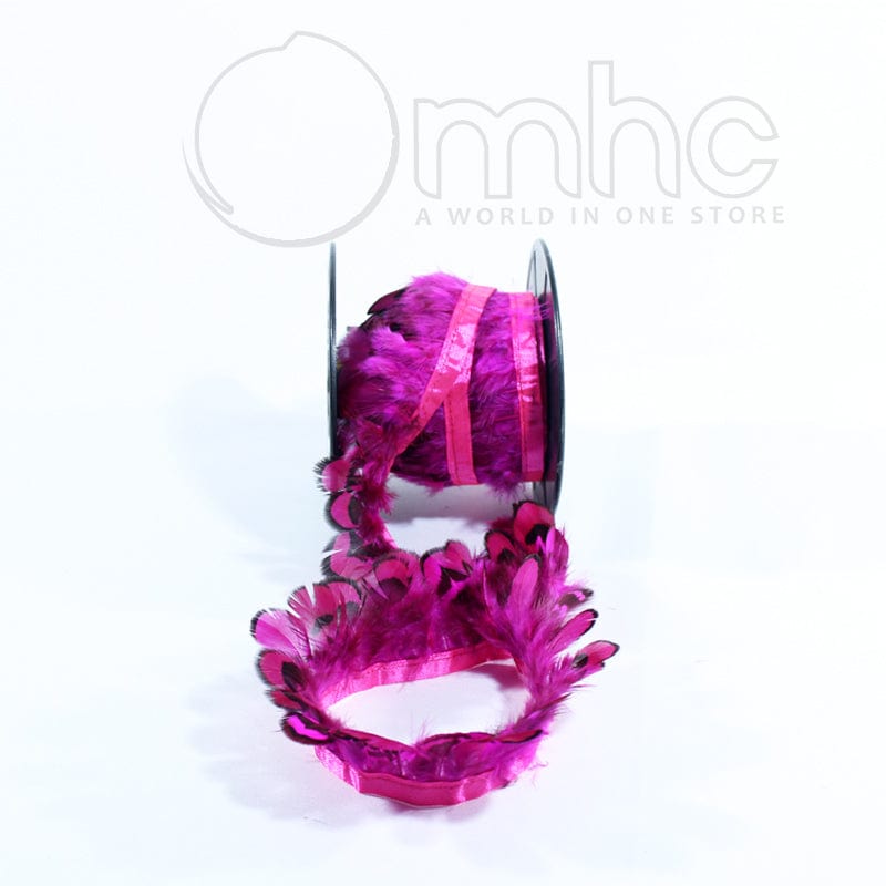 FEATHERS Feathers Fuschia Natural Feather Trimming (7143107002457)