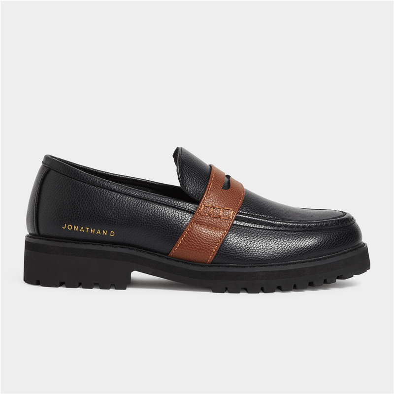 Jonathan D Casual Shoes Jonathan D Penny Moc Pu Brunette Black (7255205249113)