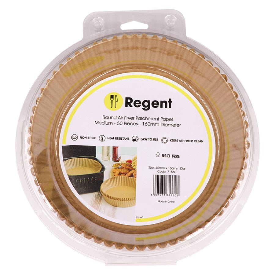 Regent AIR FRYER Regent Air Fryer Round Parchment Paper Liners 50 Piece 71550 (7577794150489)