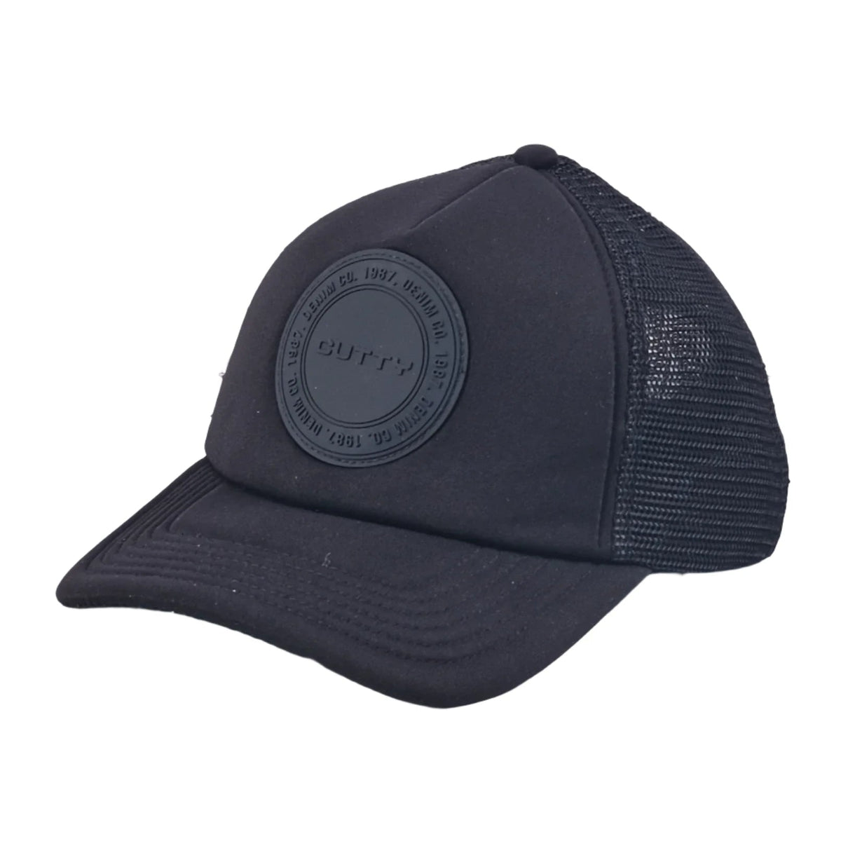 Cutty Caps Cutty Alder Trucker Hat Black (7781214355545)