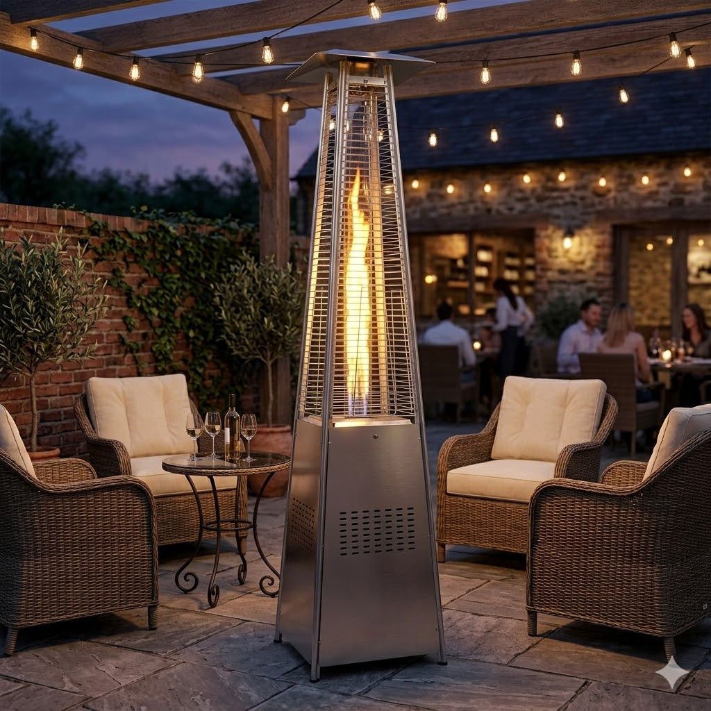 Alva Designer Quartz-Glass Gas Patio Heater – GHP20.