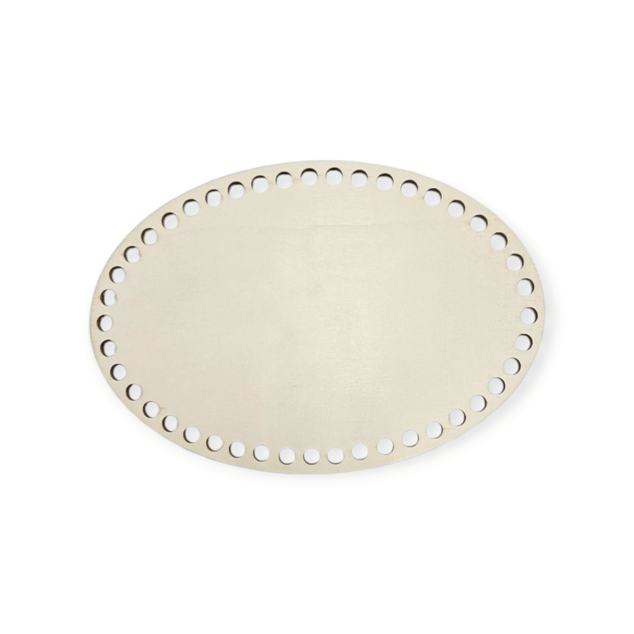 MHC WORLD Wooden Crochet Blank Oval Wooden Crochet Blank