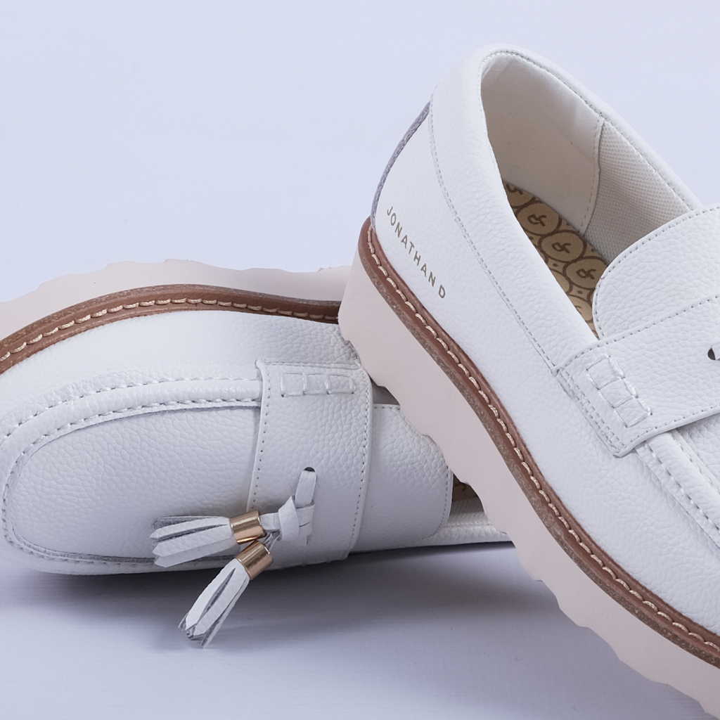 Jonathan D Casual Shoes Jonathan D Scoute Tassel Shoe White (7255199055961)