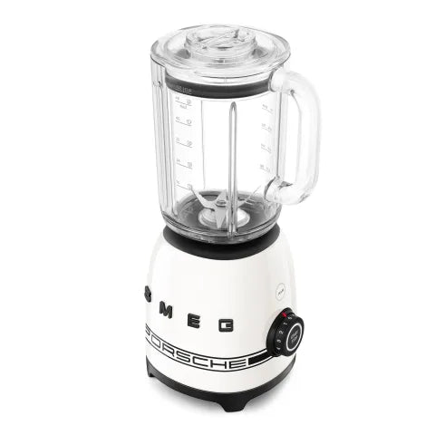 Smeg Porsche Retro Style 800W Jug Blender, 1.5L Carrara White BLF03PCWEU.