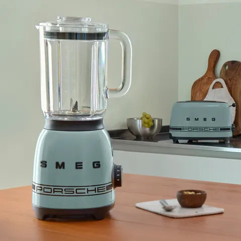 Smeg Porsche Retro Style 800W Jug Blender, 1.5L Shade Green BLF03PSGEU.