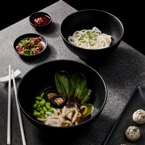 Maxwell & Williams Caviar Porcelain Noodle Bowls 20cm AX0679 (8021257125977)