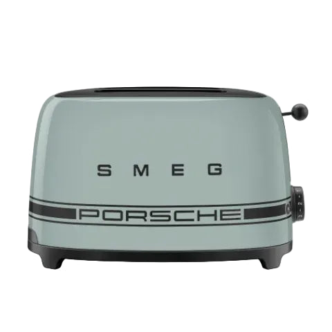 Smeg Porsche x Retro Style 2-Slice Toaster, 950W Shade Green TSF01PSGEU.