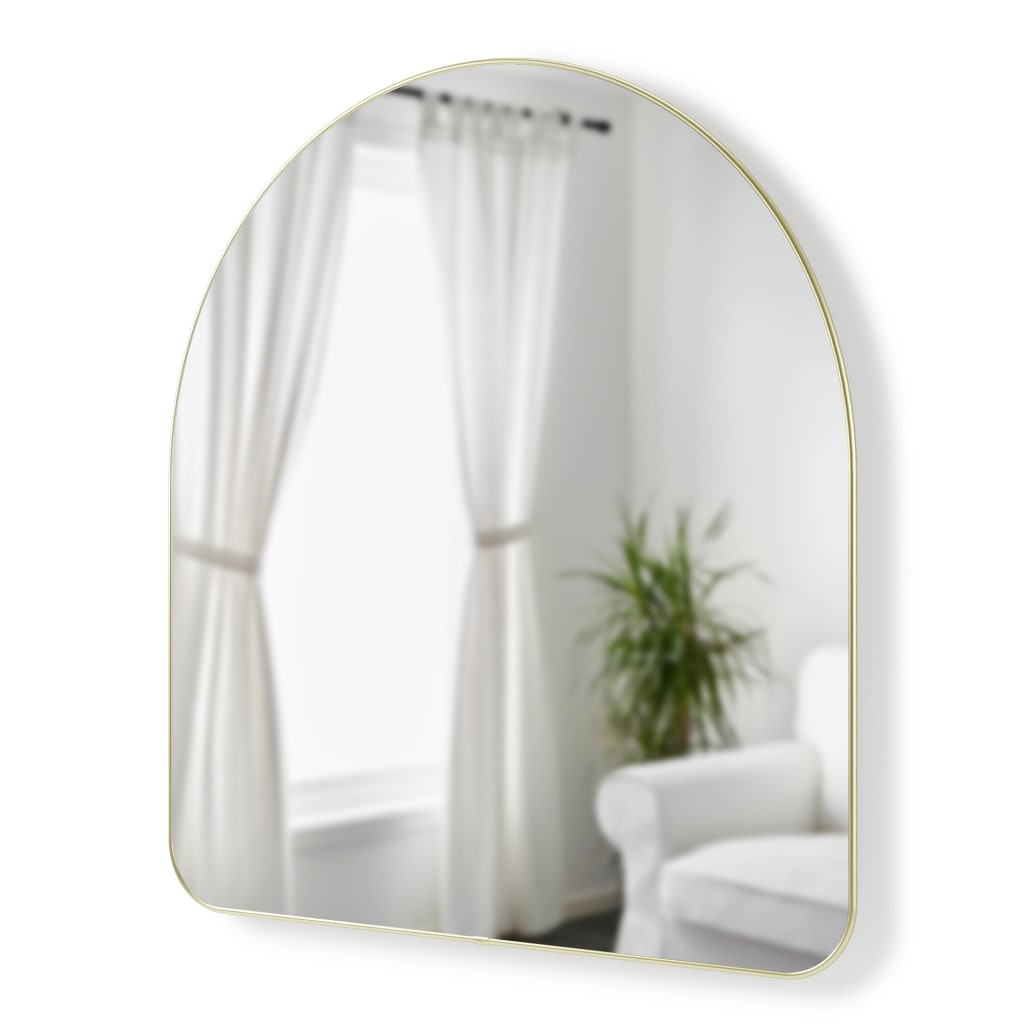 Umbra Hubba Arched Wall Mirror 86X91cm Brass UMB1017061104