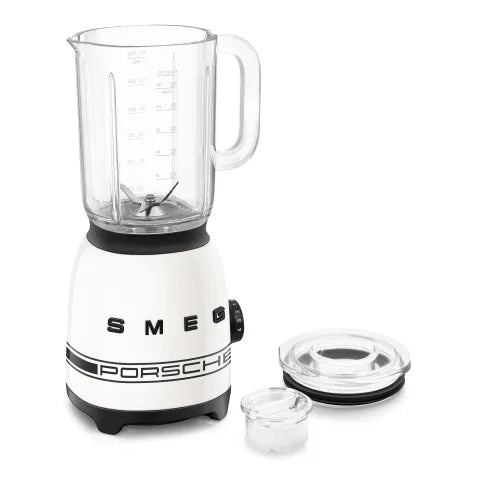 Smeg Porsche Retro Style 800W Jug Blender, 1.5L Carrara White BLF03PCWEU.