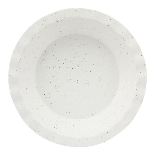 Maxwell & Williams Speckle Fluted Pie Dish 25x4.5cm Cream IA0330