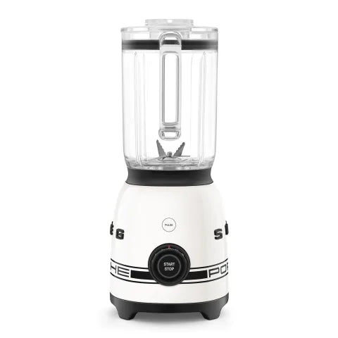 Smeg Porsche Retro Style 800W Jug Blender, 1.5L Carrara White BLF03PCWEU.