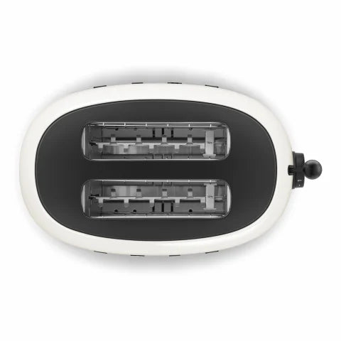 Smeg Porsche x Retro Style 2-Slice Toaster, 950W Carrara White TSF01PCWEU.