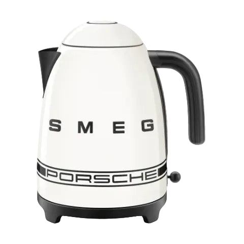 Smeg Porsche x Retro Style Cordless Kettle, 1.7L Carrara White KLF03PCWEU