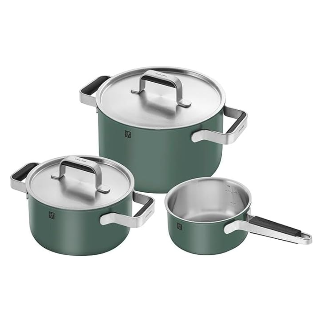 Zwilling Pure Stainless Steel Pots Set 5 Piece Green ZW-1028857