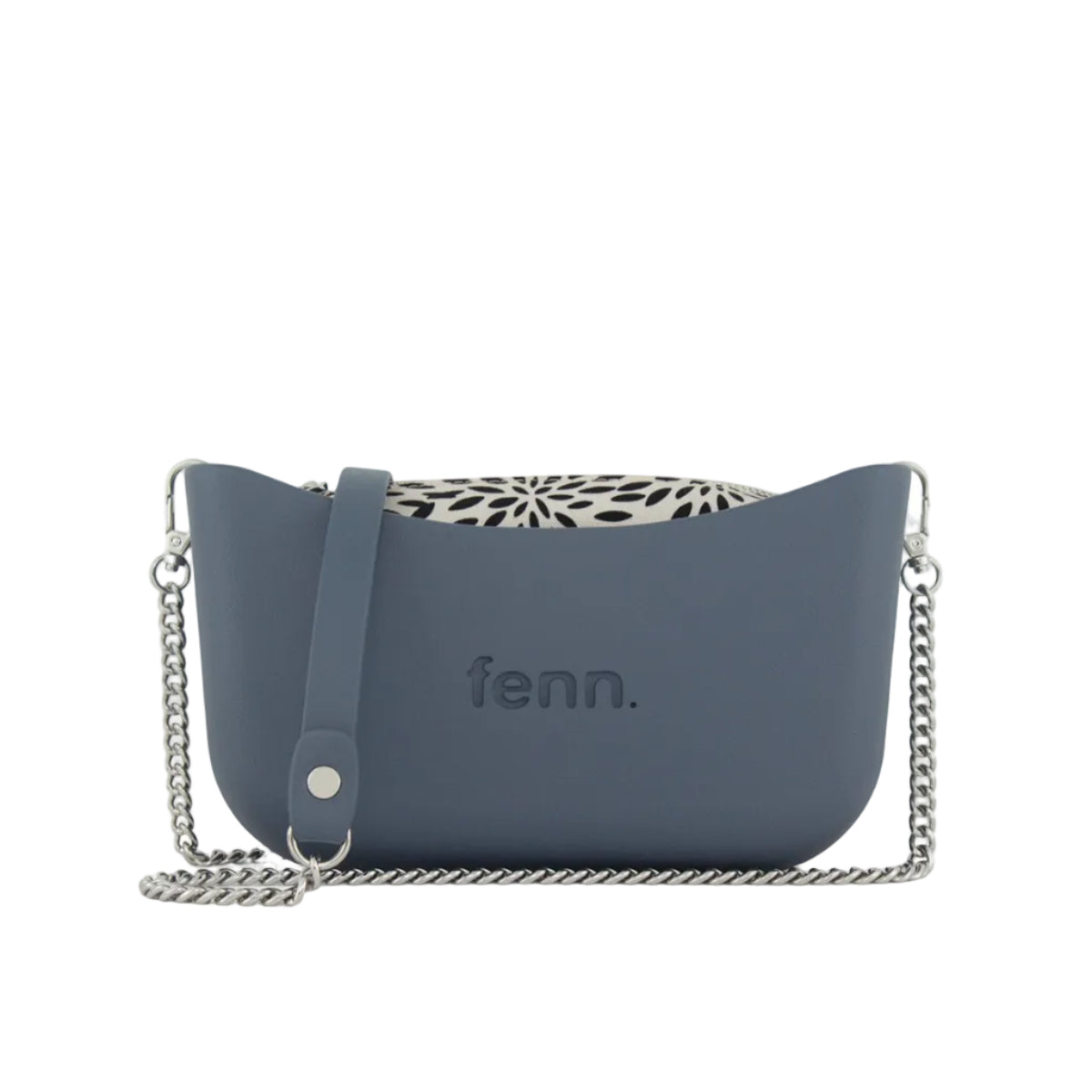 Fenn Classic Collection Crossbody Bag With Chain Strap-Denim 2220