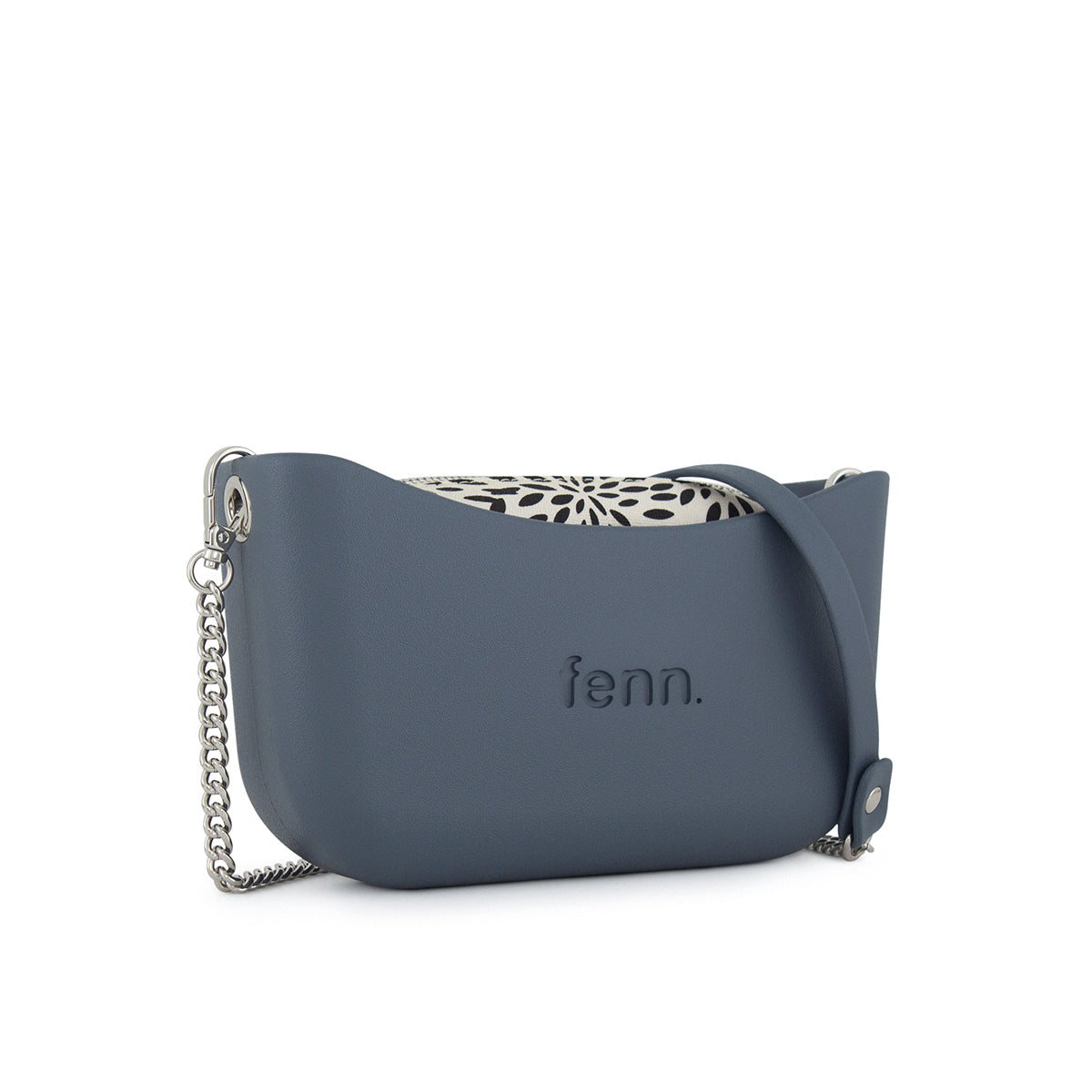 Fenn Classic Collection Crossbody Bag With Chain Strap-Denim 2220