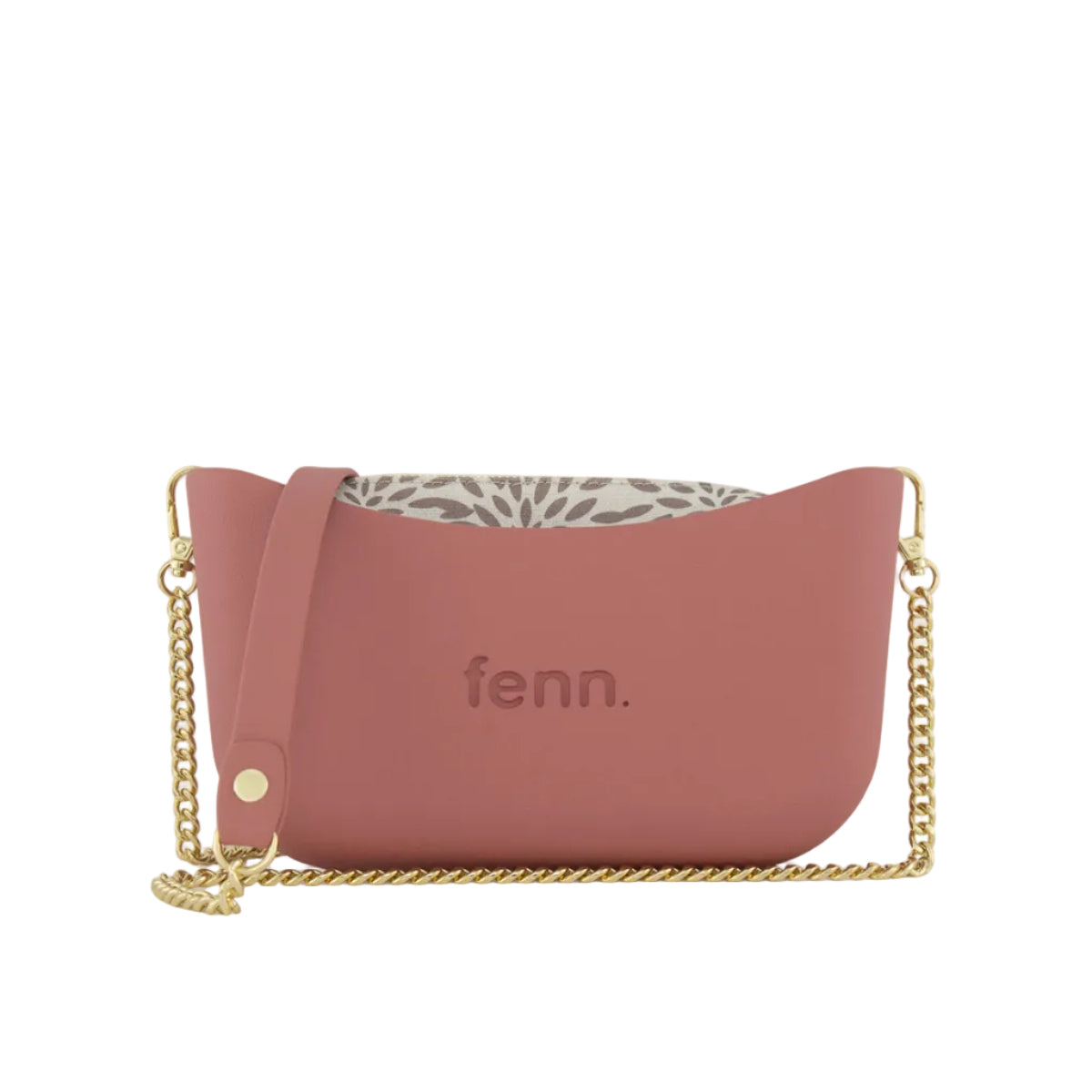 Fenn Classic Collection Crossbody Bag With Chain Strap-Pink 2223