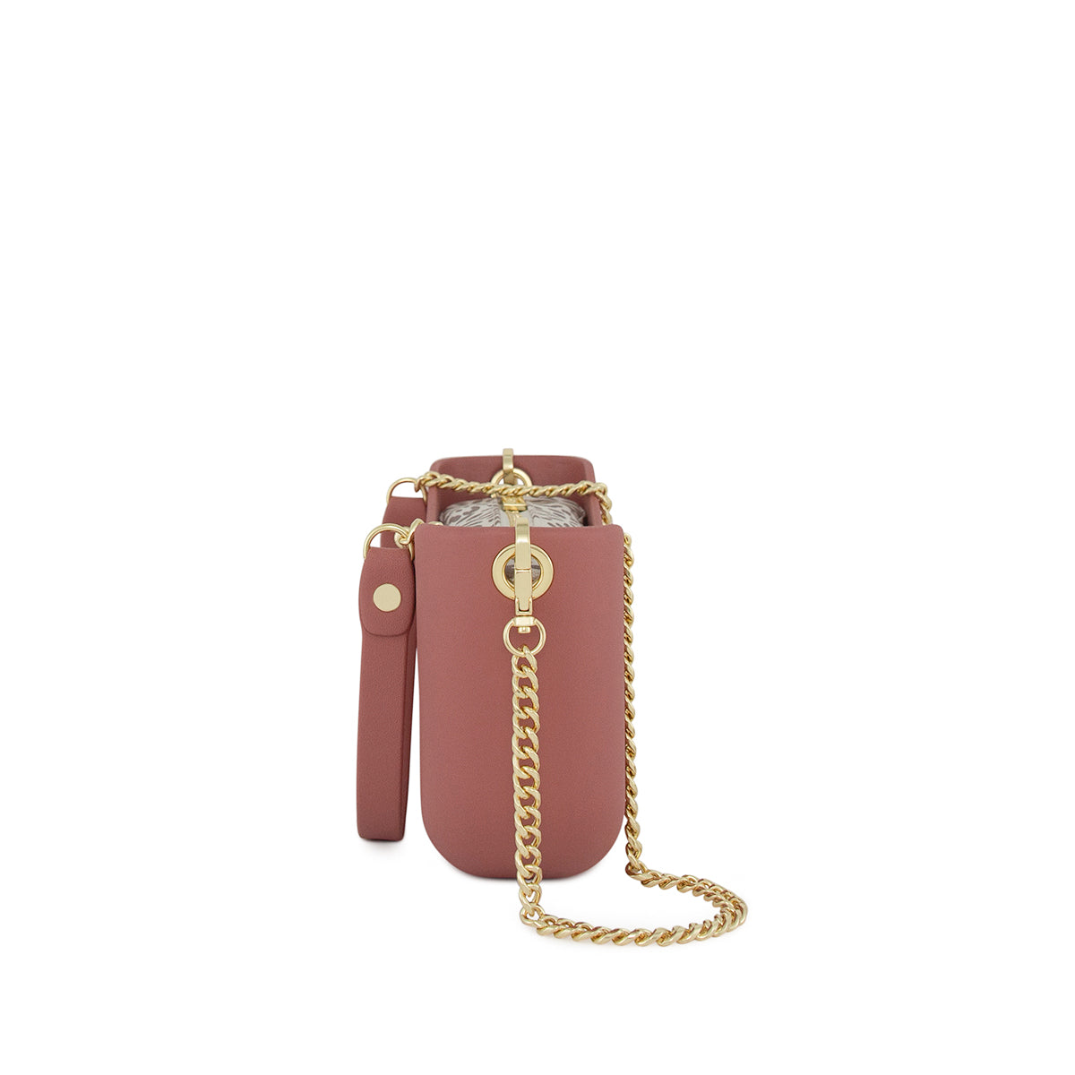 Fenn Classic Collection Crossbody Bag With Chain Strap-Pink 2223