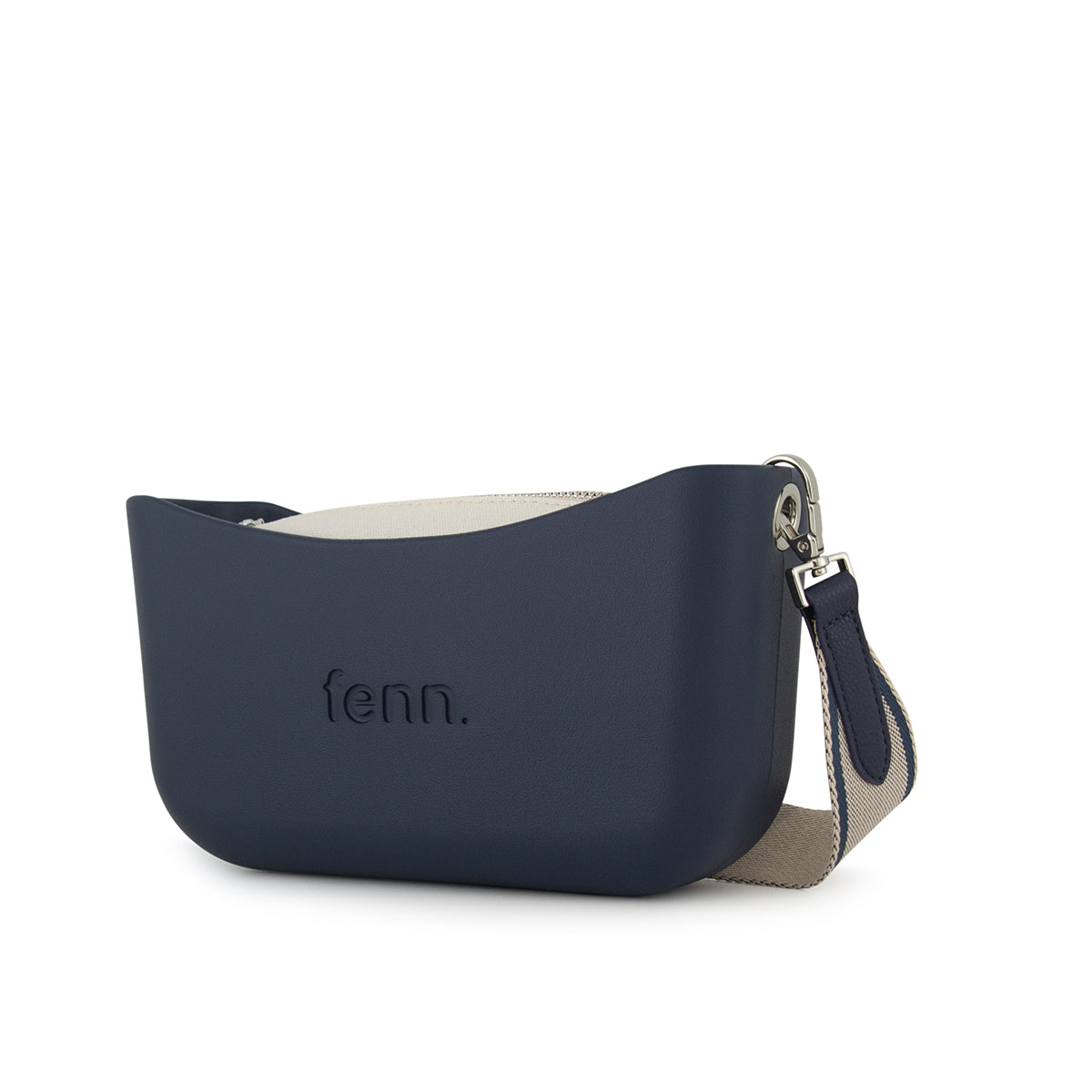 Fenn Classic Collection Crossbody Bag With Adjustable Canvas Strap-Navy 2225.