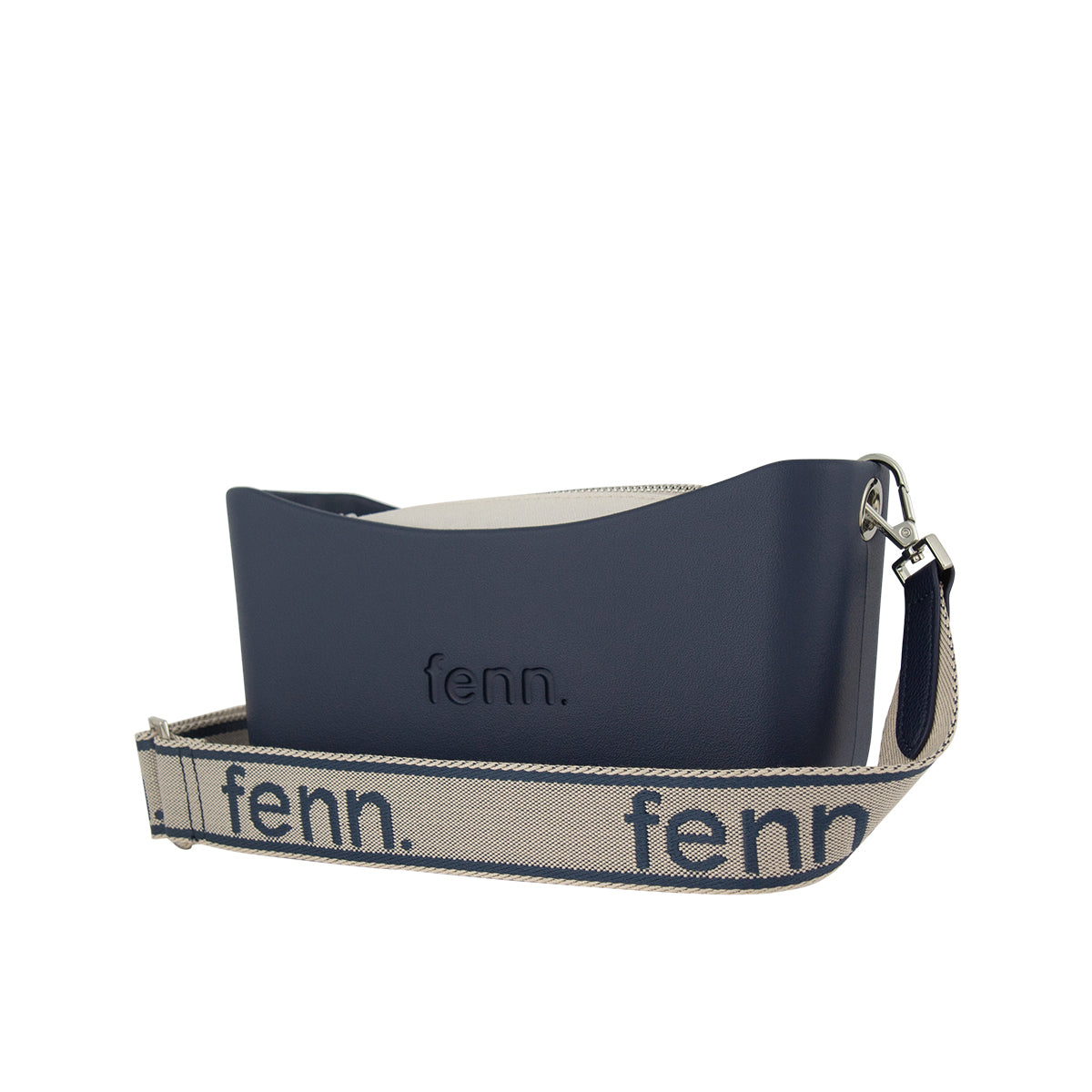 Fenn Classic Collection Crossbody Bag With Adjustable Canvas Strap-Navy 2225.