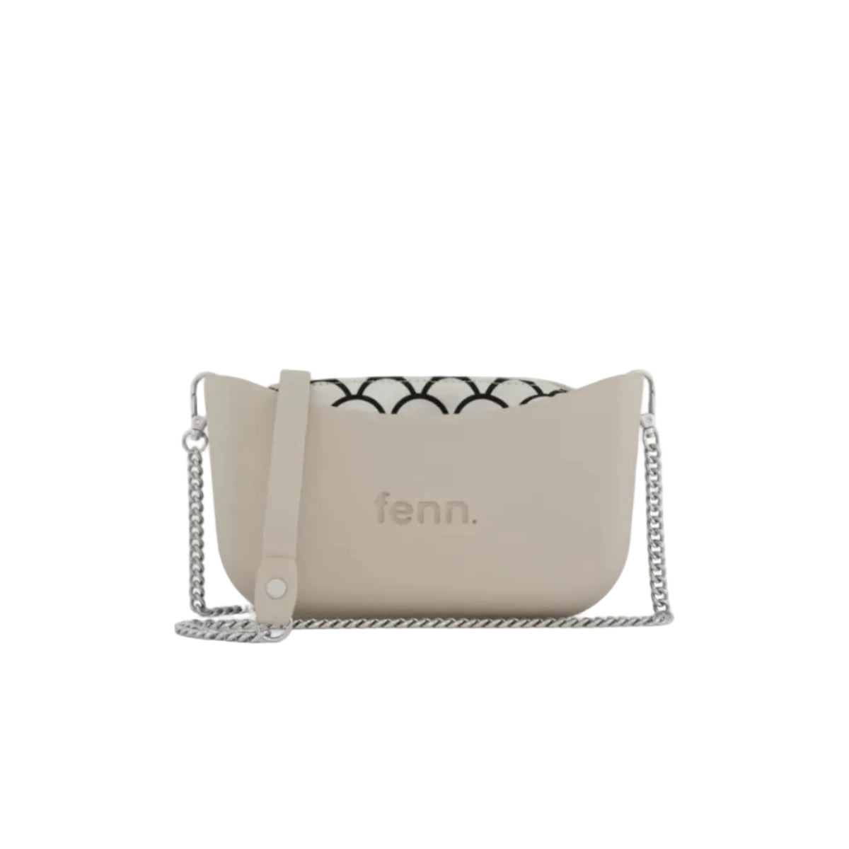 Fenn Original Everyday Messenger Bag With Silver Chain Strap-Mushroom 2228.