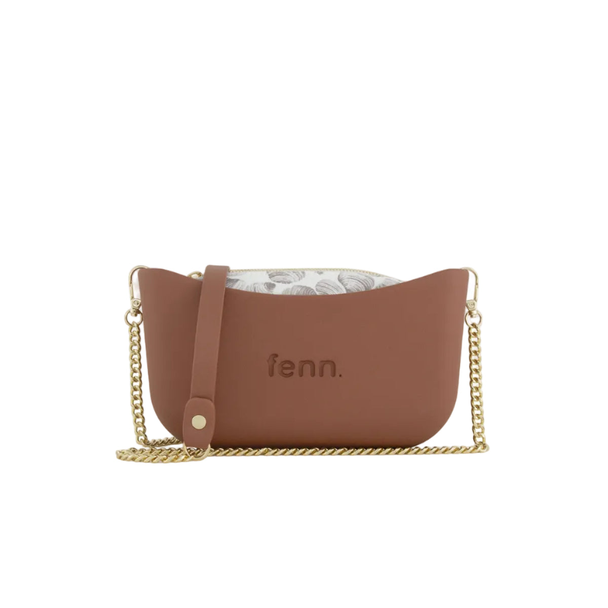 Fenn Original Everyday Messenger Bag With Gold Chain Strap-Tan 2229