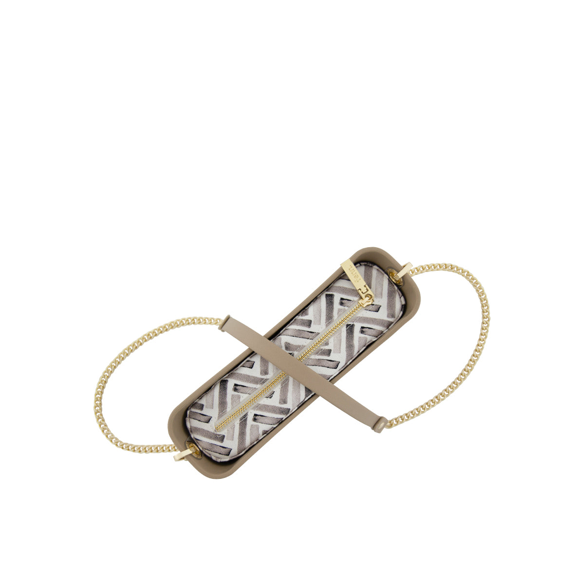 Fenn Original Everyday Messenger Bag With Gold Chain Strap-Stone 2234