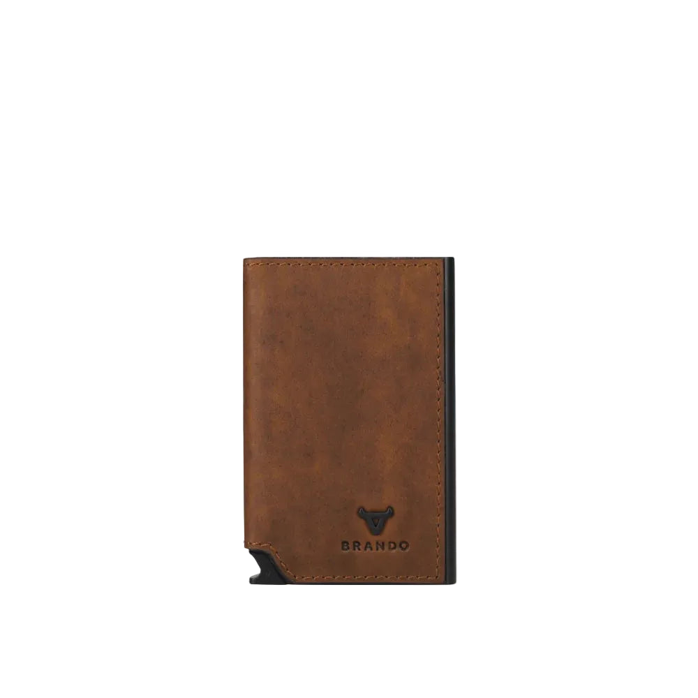 Brando James Metal Card Holder-Brown 2005JAMBRN.