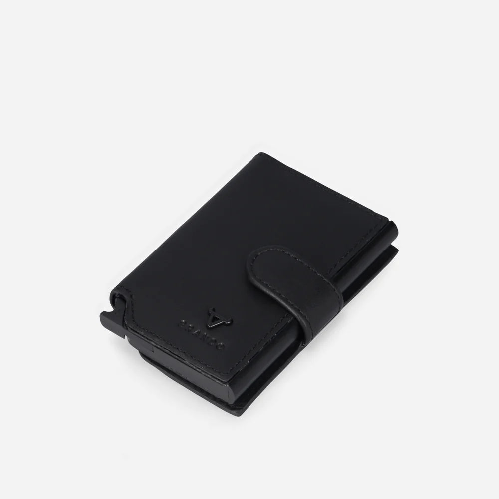 Brando James Detailed Metal Card Holder-Black 2006JAMBLK